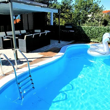 Villa Summer Dream With Heated Pool, Sauna And Jacuzzi Malinska Exterior photo